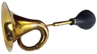 Produktbild von Autohupe Ballhupe Oldtimerhupe Fanhupe Autohorn Tröte Messing L 44 cm