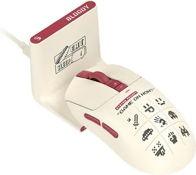 Immagine prodotto di Mouse A4TECH Bloody R72 Ultra Duo senza fili 2,4G+USB Pixel rosso