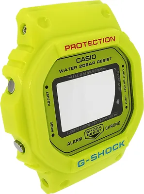 Produktbild von Casio G-Shock > Gehäuse mit Mineralglas Resin gelb > DW-5600CMA-9JF