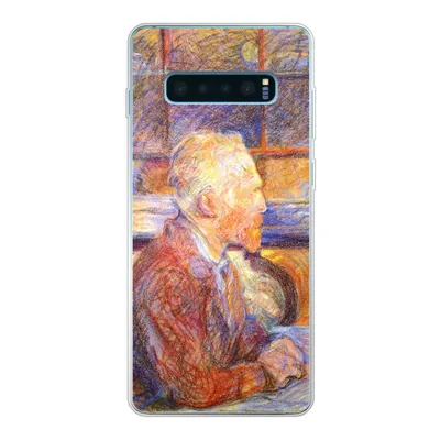 Produktbild von MuchoWow® Handyhülle Schutzhülle Hülle für Samsung Galaxy S10 Plus Porträt von Henri de Toulouse-Lautrec - Vincent van Gogh Silikon Softcase Handy Hülle - Schutzhülle