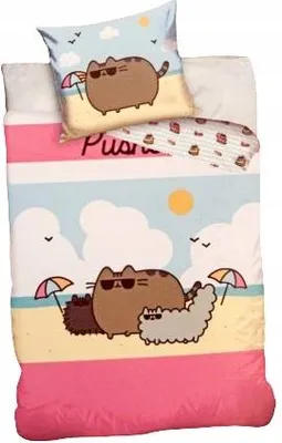 Produktbild von Carbotex Pusheen Bettwäsche-Set Baumwolle 160x200
