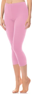 Image de Leggings 3/4 pour femme Antié en coton AN60-101 (rose clair, XS)