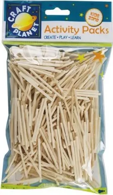Immagine prodotto di Fiammiferi in legno senza testa naturali 50 g (500 pezzi)