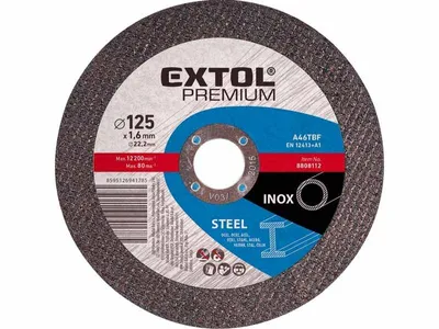 Obrázok produktu pre Oceľový rezný kotúč Extol Premium (8808115) Oceľový rezný kotúč, 150x1,6x22,2 mm