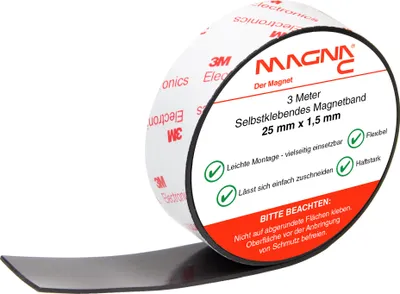 Produktbild von Magna-C® Magnetband selbstklebend 3m x 25mm x 1,5mm