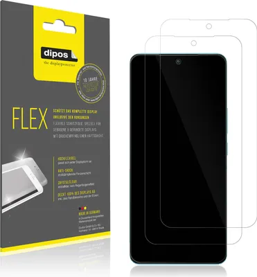 Produktbild von 2x Schutzfolie für Vivo Neo7 SE Folie, 100% Displayabdeckung, dipos Flex