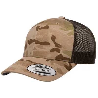 Obrázok produktu pre Flexfit RETRO Trucker Snapback Cap - Multicam arid braun