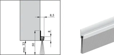 Produktbild von Türbodendichtung aus Rosshaar