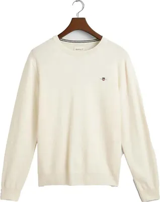 Image de Pull Gant en Laine superfine blanc L Homme Blanc L