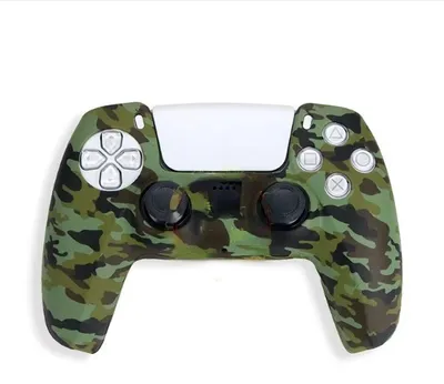 Productafbeelding van Go Go Gadget – Controller-beschermhoes – Siliconen hoes – Bescherming – Geschikt voor Playstation-controllers – Inclusief gripset – Camouflagegroen