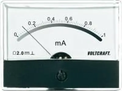 Immagine prodotto di Voltcraft AM-86X65/1MA Einbau-Messgerät AM-86X65/1mA/DC 1 mA Drehspule (AM-86X65/1MA)
