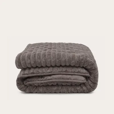 Produktbild von HappyBed - Bettdecke für das ganze Jahr 140x200 cm - Waschbare Bettdecke ohne Bezug - Bedruckte Bettdecke ohne Bezug - Bettwäsche - Anthracite
