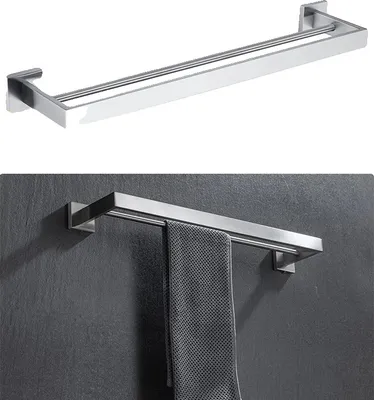 Zdjęcie produktu dla Wieszak na ręczniki, stalowy, szerokość 50 cm, 002FW