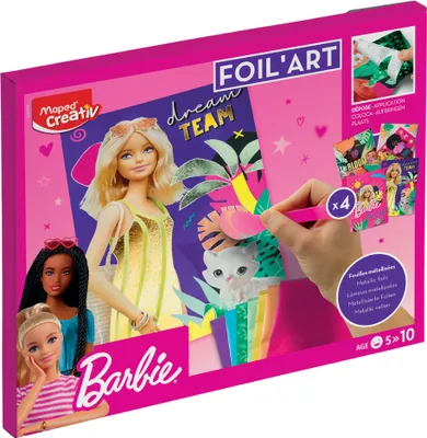 Obrázek produktu pro Maped 907074 Maped kreativní sada FOIL ART Barbie, 18 kusů