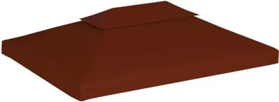 Immagine prodotto di Copertura Superiore Gazebo a 2 Strati 310g/m² 4x3m Terracotta