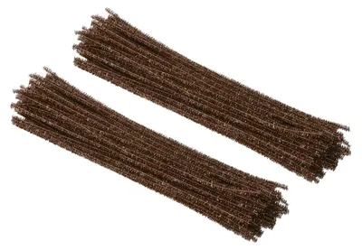 30 cm Chenille Pfeifenreiniger, 200 St., braun, Basteldraht