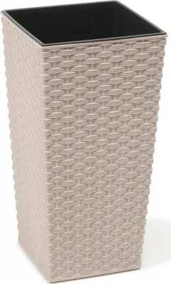 Immagine prodotto di Coprivaso FINEZIA RATTAN ECO in plastica 30x30x57cm