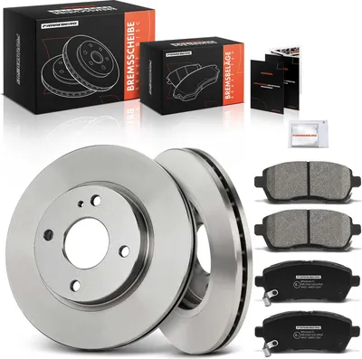 Produktbild von Frankberg 2x Bremsscheiben 4x Bremsbeläge Hinterachse für Hyundai Grand Santa Fé II III KIA Sorento