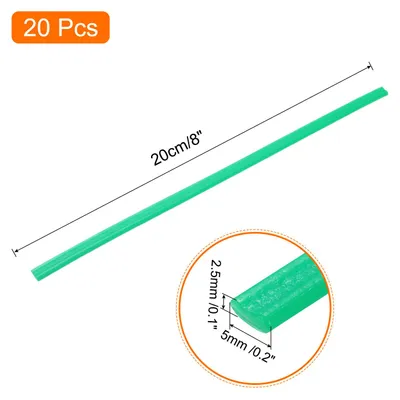 Produktbild von 20 Stš¹ck 200mm Kunststoff Schwei?st?be PE Schwei? Draht Kunststoff Schwei?en Schwei? Streifen fš¹r Plastik Schwei?ger?t Schwei?reparatur Grš¹n