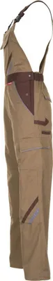 Produktbild von Planam Latzhose Highline Gr. 58 khaki/braun/zink