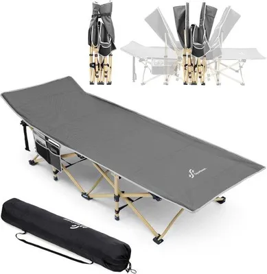Produktbild von Reisbett für Erwachsene - Extra breit und stabil, 74 x 28 Zoll, bis 200 kg unterstützt