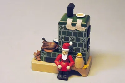 Produktbild von Rauchofen mit Santa (13cm) von Richard Glässer