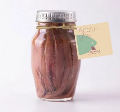 Immagine prodotto di Filetti di acciughe in  olio d'oliva 160 gr. - Colimena