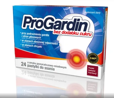 Zdjęcie produktu dla Progardin bez cukru, 24 pastylki do ssania