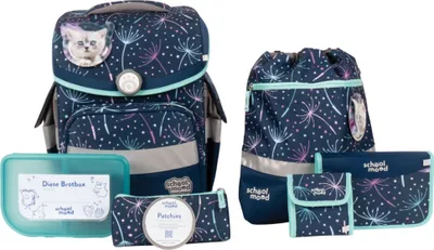 Produktbild von School Mood Timeless Air Lina Kätzchen Schulranzen Set 7tlg.