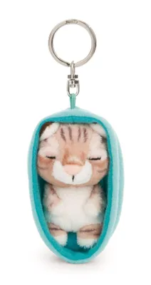 Produktbild von Schlüsselanhänger Sleeping Pets Katze braun getigert NICI GREEN