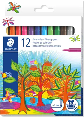 Boîte 18 Feutres Pointe Conique