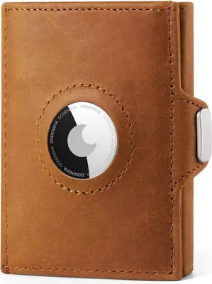 Produktbild von DODENSHA Airtag RFID-Schutz Mini Herren Geldbörse Münzfach Slim Wallet Braun