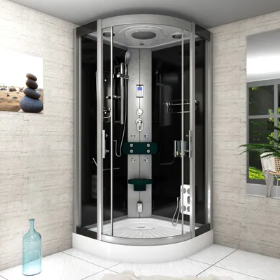 Produktbild von Duschkabine Dusche D46-03T0 Komplettdusche Fertigdusche 80x80 cm