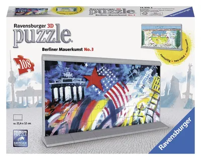 Produktbild von 3D-Puzzle - Berliner Mauerkunst No.3, 108 Teile