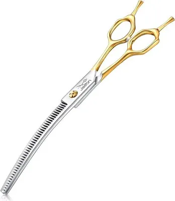 Obrázek produktu pro Zahnaté nůžky na psy, 43 zubů, 199 cm, nerezová ocel 440C