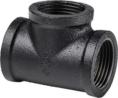 Produktbild von Dolle T-Verbinder für Pipe-Regalsystem 20 mm (3/4) schwarz matt