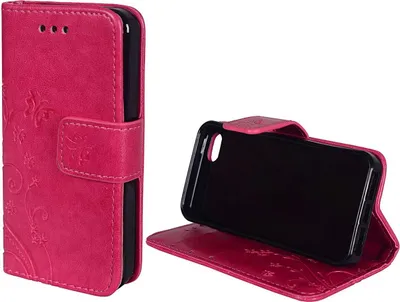 Produktbild von Schutz Hülle Blumen für Handy Apple iPhone 5 / 5s / SE Pink
