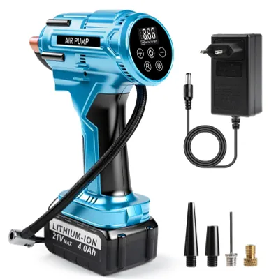 Productafbeelding van Accucompressor met 21 V accu, 150 psi, draagbare bandeninflator