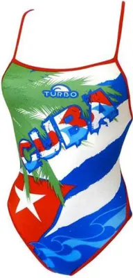 Image de Turbo Cuba Maillot de bain à fines bretelles Multicolore 7-8 ans Filles Multicolore 7-8 ans