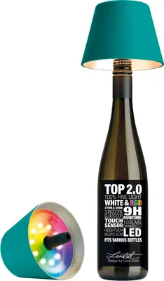 Image de Lampe SOMPEX Top 2.0, hauteur : 110 mm, ø : 125 mm, turquoise