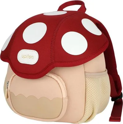 Immagine prodotto di Zaino per bambini Famanu, design a forma di fungo - Ergonomico, con elementi riflettenti