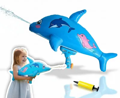 Image de alldoro - pistolet à eau gonflable dauphin, env. 72 cm