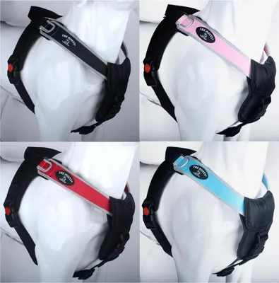 Übersicht der Tre Ponti Hundegeschirr POTENZA Silver in 4 Farben schwarz, rot, rosa, hellblau
