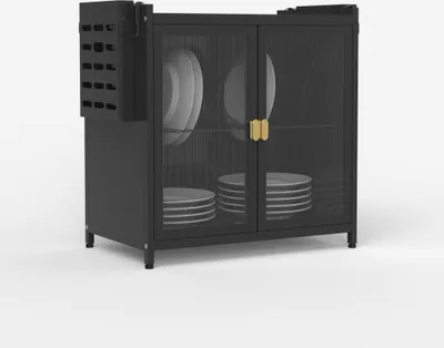 Produktbild von Abtropfschrank Organizer für Küche 44x28x47cm Arin - Schwarz