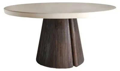 Obrázek produktu pro Jídelní stůl Pomax Auren, bílý, průměr 115 cm, výška 76 cm