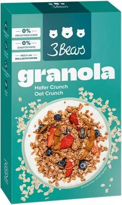Produktbild von 3Bears Sarah Harrison Granola Hafer Crunch 325g (MHD 20.06.26)