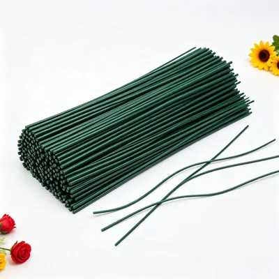 Blumendraht 2 mm grün 100 Stück 30 cm flexibel