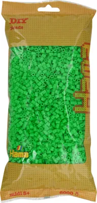 Produktbild von 6000 Hama Midi Bügelperlen - Fluor-Grün
