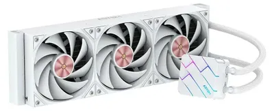 Immagine prodotto di ABYSM Oceanic LCD 360 ARGB, sistema di raffreddamento a liquido all-in-one, 12 cm, bianco
