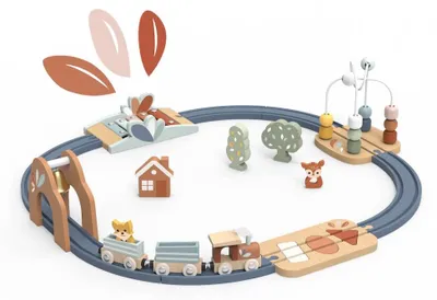 Image de Set de petit train avec activités variées, Speedy Monkey